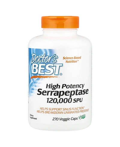 Doctor's Best High Potency Serrapeptase 120 000 Spu