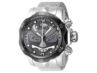 Invicta Men's 48169 Venom Quartz Multifunction Black, Gunmetal Dial Watch