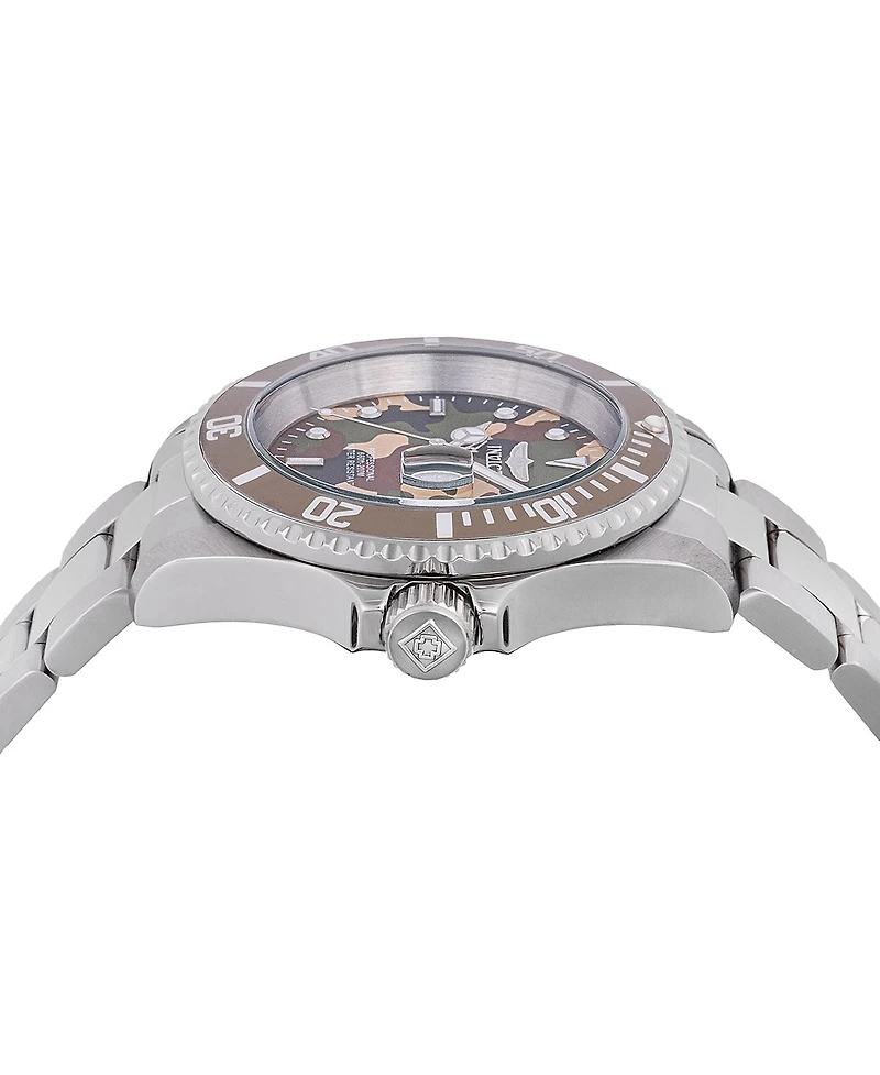 Invicta Men's 48567 Pro Diver Quartz 3 Hand Camouflage, Beige, Green Dial Watch