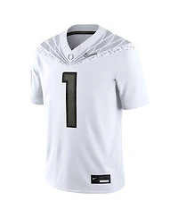 Nike Men's 1 White Oregon Ducks Game Jersey