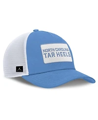 Jordan Men's Carolina Blue/White North Carolina Tar Heels 2025 On-Field Rise Patch Trucker Adjustable Hat
