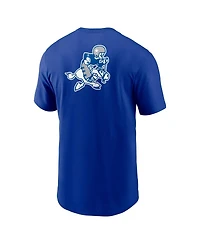 Nike Men's Royal Dallas Cowboys Rewind Front and Back Hit Essential T-Shirt