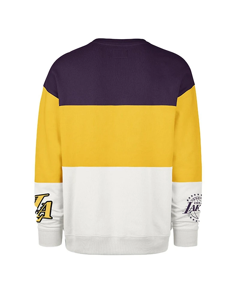 '47 Brand Men's and Women's Gold Los Angeles Lakers 2024/25 City Edition on Five Maximalist Pullover Sweatshirt