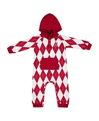 Colosseum Baby Boys and Girls Crimson Alabama Crimson Tide the Dealio Hoodie Romper