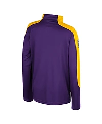 Colosseum Big Boys and Girls Purple Lsu Tigers Oht Military Appreciation Cyclone Quarter-Zip Windshirt Jacket