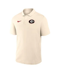 Nike Men's Tan Georgia Bulldogs Primary Logo Victory Performance Polo Shirt