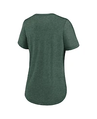 Nike Women's Green Green Bay Packers Script Tri-Blend T-Shirt