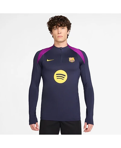 Nike Men's Purple Barcelona 2025/26 Strike Drill Quarter-Zip Long Sleeve Performance Sweatshirt