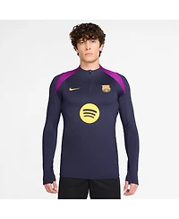 Nike Men's Purple Barcelona 2025/26 Strike Drill Quarter-Zip Long Sleeve Performance Sweatshirt