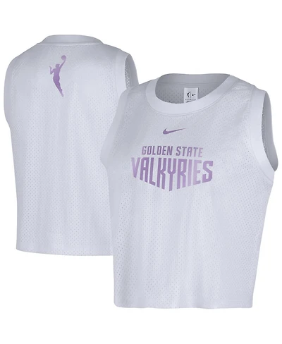 Nike Women's White Golden State Valkyries Mesh Tank Top