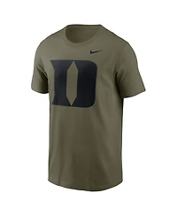 Nike Men's Olive Duke Blue Devils Primetime Logo Performance T-Shirt