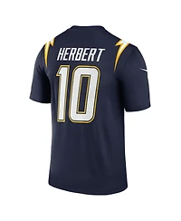 Nike Men's Justin Herbert Navy Los Angeles Chargers Alternate Super Legend Player Performance Top