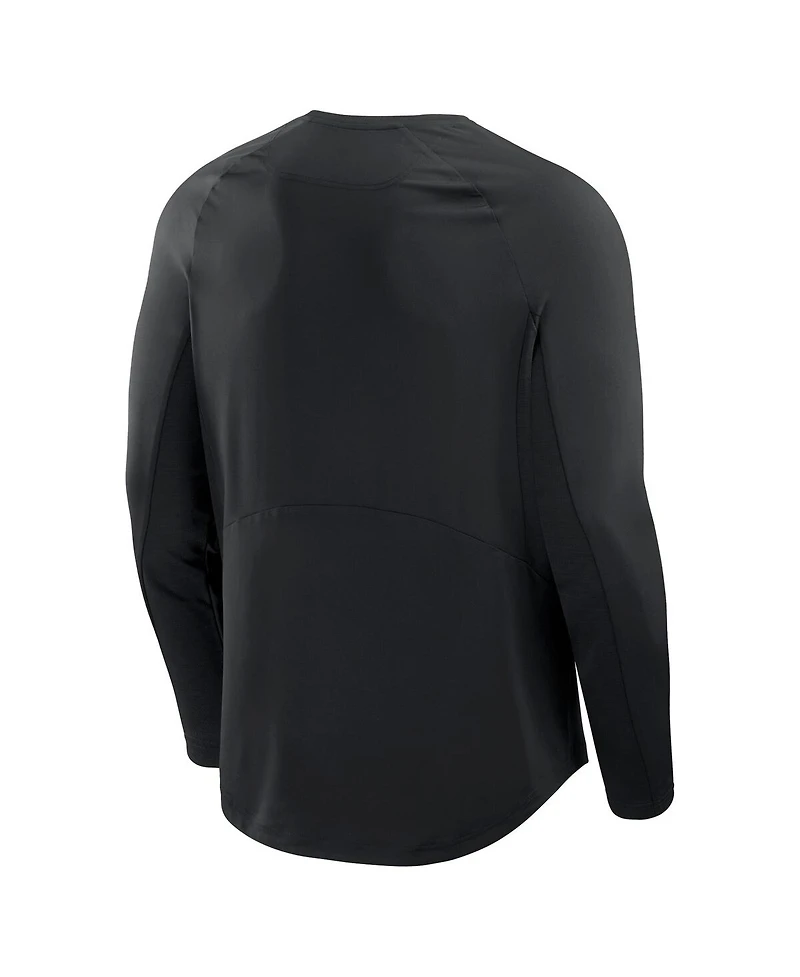 Fanatics Men's Black San Francisco 49ers Coverage Scheme Long Sleeve T-Shirt
