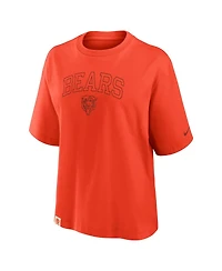 Nike Women's Orange Chicago Bears Glory Arch Boxy T-Shirt