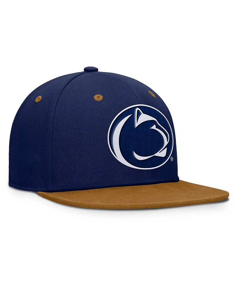 Fanatics Men's Navy/Brown Penn State Nittany Lions NoBo Fitted Hat