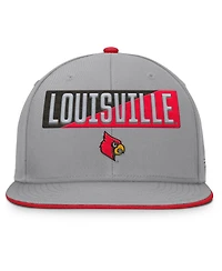 Fanatics Men's Gray Louisville Cardinals Duo Snapback Hat