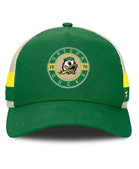 Fanatics Men's Green/Cream Oregon Ducks Prestige Trucker Adjustable Hat