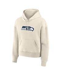 Fanatics Women's Cream Seattle Seahawks Dove Legacy Pullover Hoodie