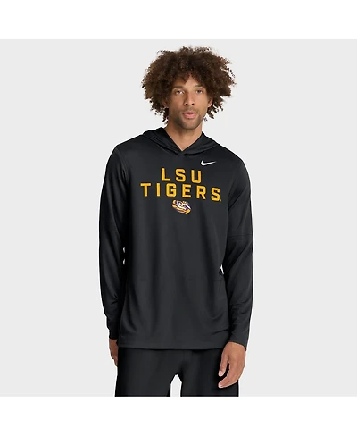 Nike Men's Lsu Tigers 2025 Sideline Performance Long Sleeve Hoodie T-Shirt