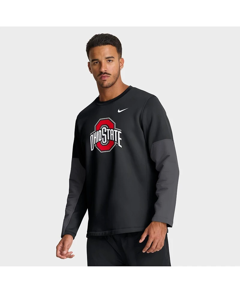 Nike Men's Ohio State Buckeyes 2025 Sideline Coach Performance Long Sleeve T-Shirt