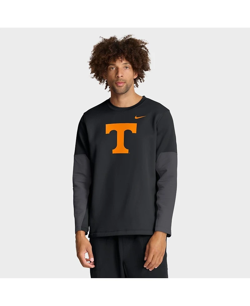 Nike Men's Black Tennessee Volunteers 2025 Sideline Coach Performance Long Sleeve T-Shirt