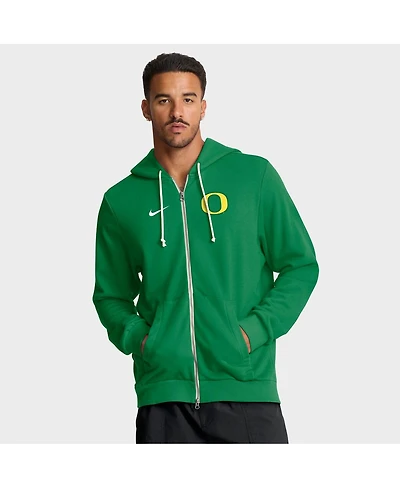 Nike Men's Green Oregon Ducks 2025 Sideline Performance Full-Zip Hoodie