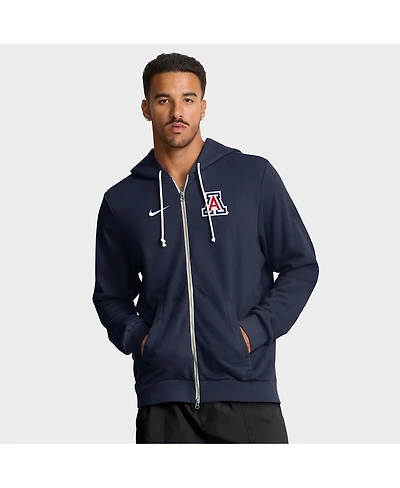 Nike Men's Navy Arizona Wildcats 2025 Sideline Performance Full-Zip Hoodie