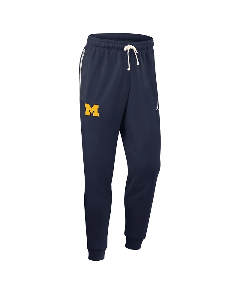 Jordan Men's Navy Michigan Wolverines 2025 Sideline Performance Taper Pants