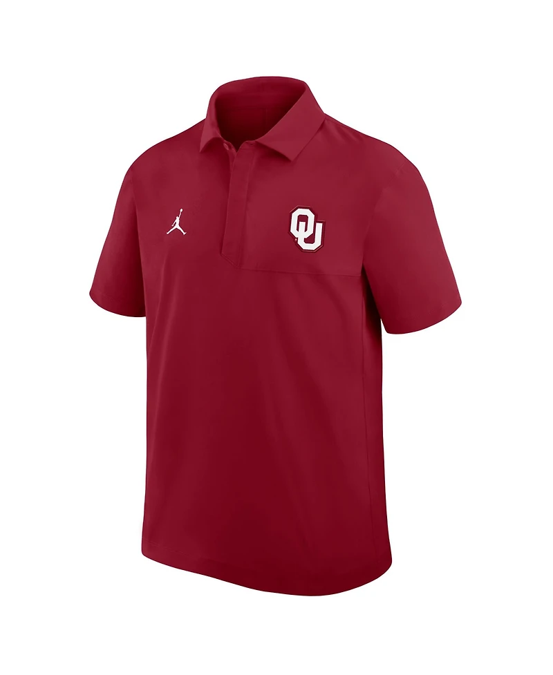 Jordan Men's Crimson Oklahoma Sooners 2025 Coaches Sideline Polo Shirt