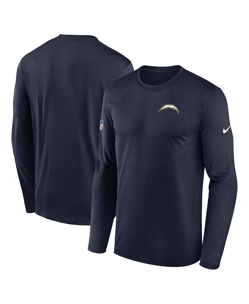 Nike Men's Navy Los Angeles Chargers Alternate Super Sideline Legend Performance T-Shirt