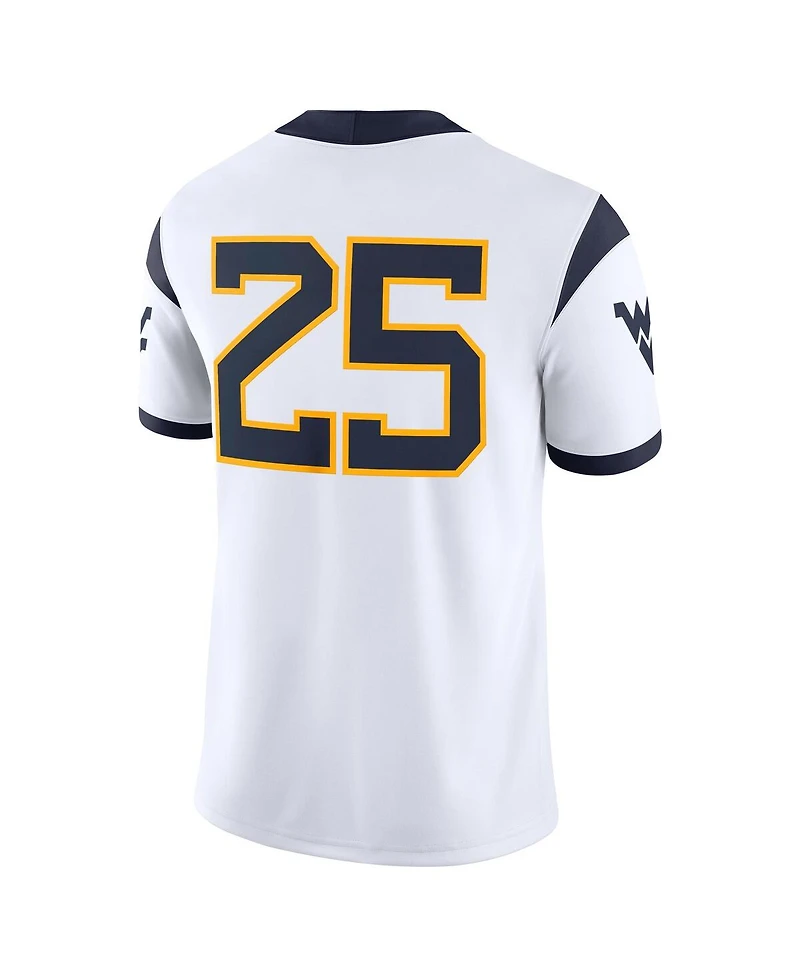 Nike Men's 25 White West Virginia Mountaineers Limited Away Game Jersey