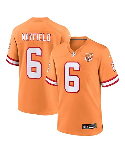 Nike Men's Baker Mayfield Creamsicle Tampa Bay Buccaneers 50th Season Game Jersey