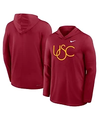 Nike Men's Cardinal Usc Trojans 2025 Sideline Performance Long Sleeve Hoodie T-Shirt