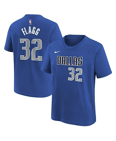 Nike Big Boys and Girls Cooper Flagg Blue Dallas Mavericks 2025 Nba Draft Icon Name Number T-Shirt
