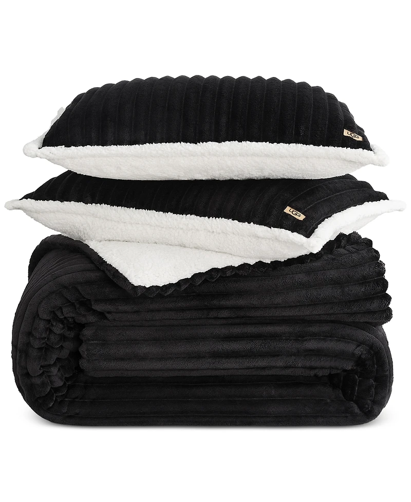 Ugg Avery Ribbed 3-Pc. Comforter Set