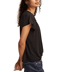 Lucky Brand Women's Sandwash Notch Top