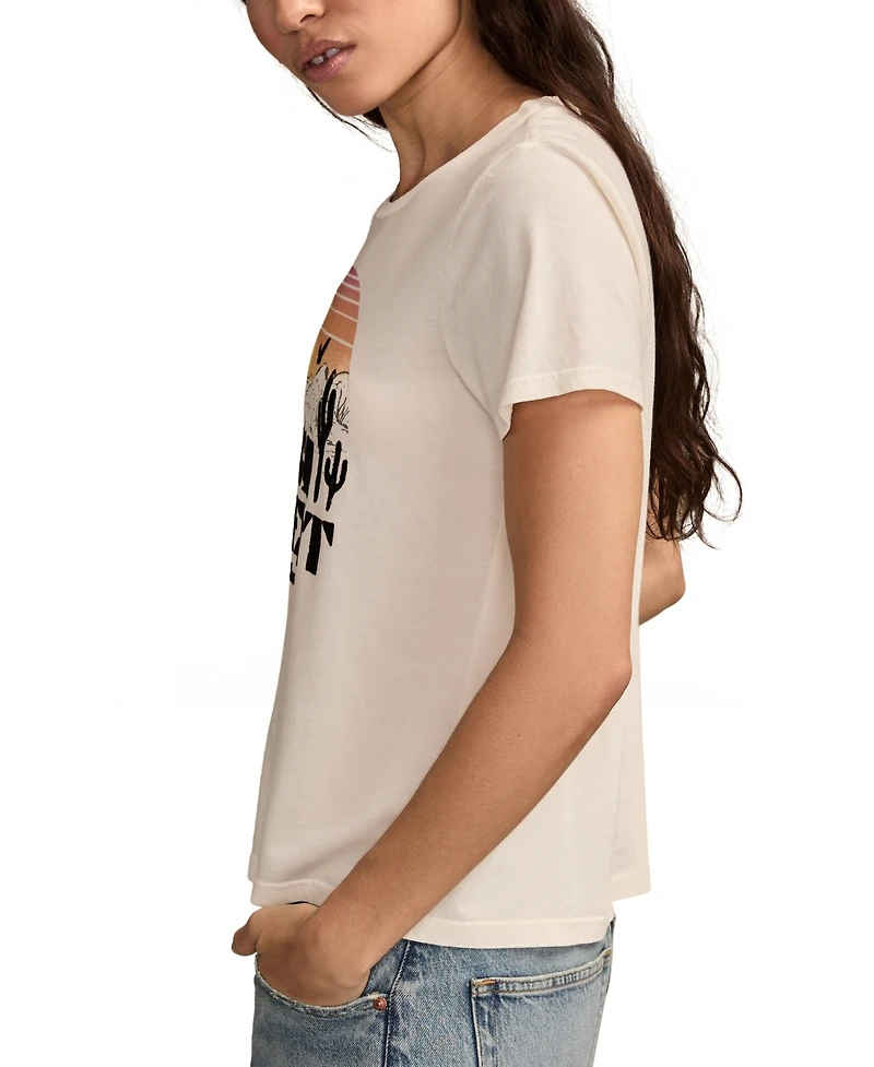Lucky Brand Women's High Desert Classic Crew Neck T-shirt