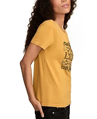 Lucky Brand Women's Ornate Floral Classic Crew T-Shirt