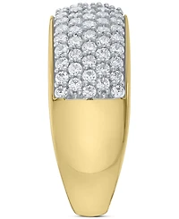 Men's Diamond Pave Cluster Ring (2 ct. t.w.) in Sterling Silver & 14k Gold-Plate