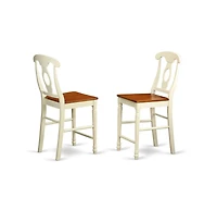 East West Furniture 5 Pc counter height Dining room set-pub Table and 4 Kitchen bar stool