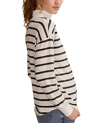 Lucky Brand Women's Cloud Mock Neck Top