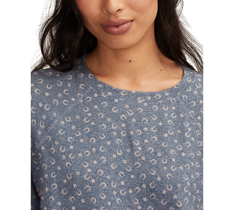 Lucky Brand Women's Cloud Long Sleeve Crew Neck Sweater