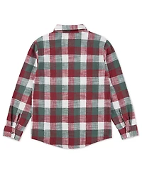 Levi's Big Boys Buffalo Checkered Flannel Long Sleeve Shirt