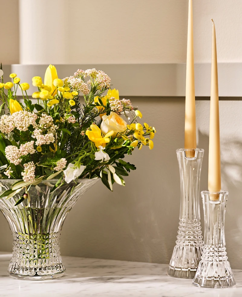 Waterford Lismore Diamond Candlestick 7", Set of 2