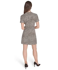 Halston Women's Crewneck Tweed Dress