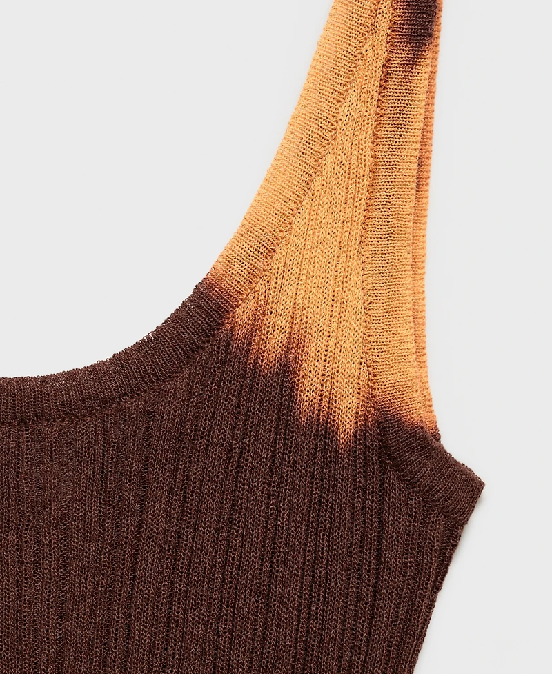 Mango Women's Tie-Dye Knit Top