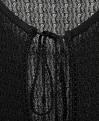 Mango Women's Ties Knitted Cardigan