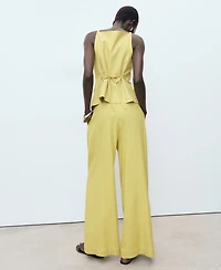 Mango Women's Striped Straight Suit Pants
