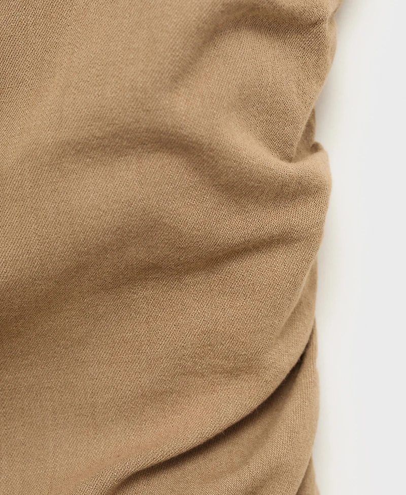 Mango Women's Open-Back Cotton Top