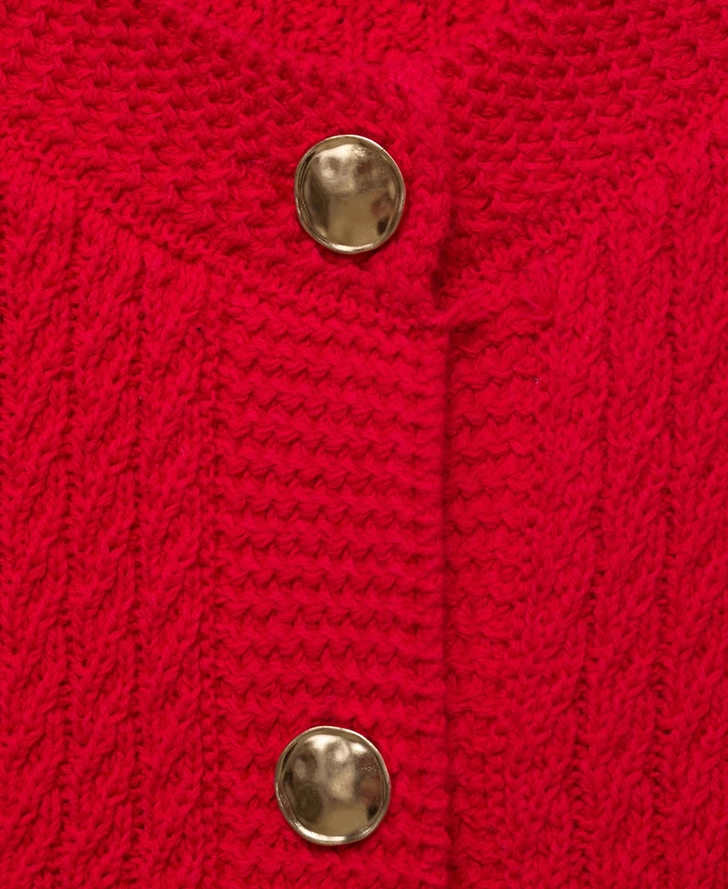 Mango Women's Buttoned Chunky-Knit Vest